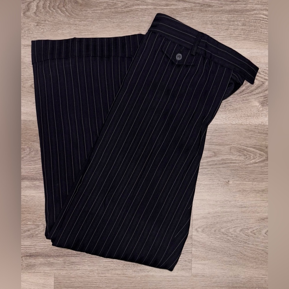 Dana Buchman Black Pinstripe Trousers
